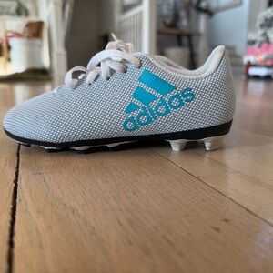 Adidas Kids Soccer Cleats - Gray and Blue